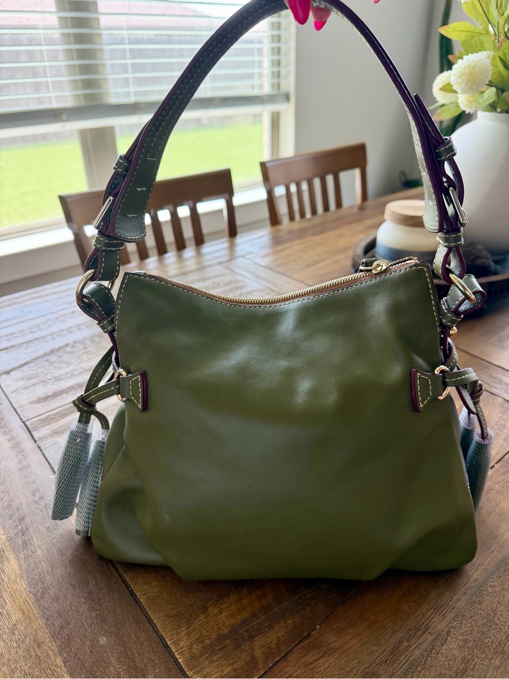 Dooney & Bourke Olive Teagan Bag - Picture 2 of 6